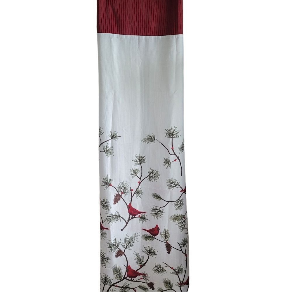 Cardinal Christmas shower curtain